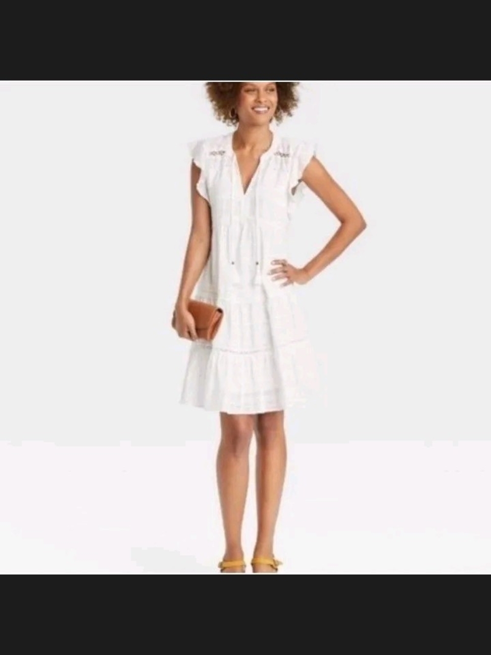 Knox Rose Tiered Eyelet Dress